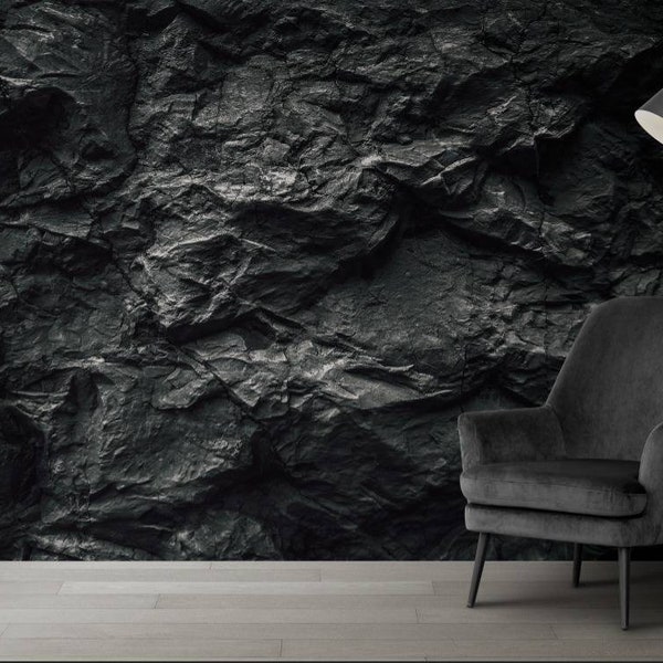 Stone Texture And Background. Rock Texture 3D Digital Print Wallpaper/peel and paste wallpaper vinyl wallpaper wallpaper room