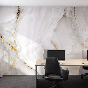 Marble Pattern Gold Look Abstract Wallpaper/peel and stick wallpaper vinyl wallpaper wallpaper room