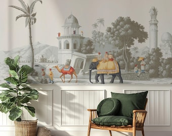 India View Wallpaper: 3D Digital Print, Peel and Stick Vinyl
