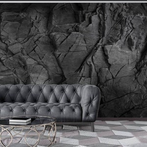 Struttura e priorità bassa di pietra. Carta da parati con stampa digitale 3D Rock Texture/stacca e incolla carta da parati in vinile