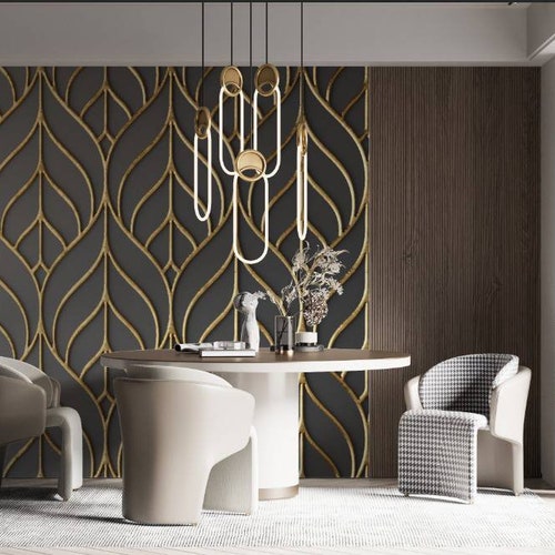 3D Rendering Golden Lattice Modern Wallpaper Home and Office - Etsy 3D Rendering Golden Lattice Modern Wallpaper Home and Office - Etsy