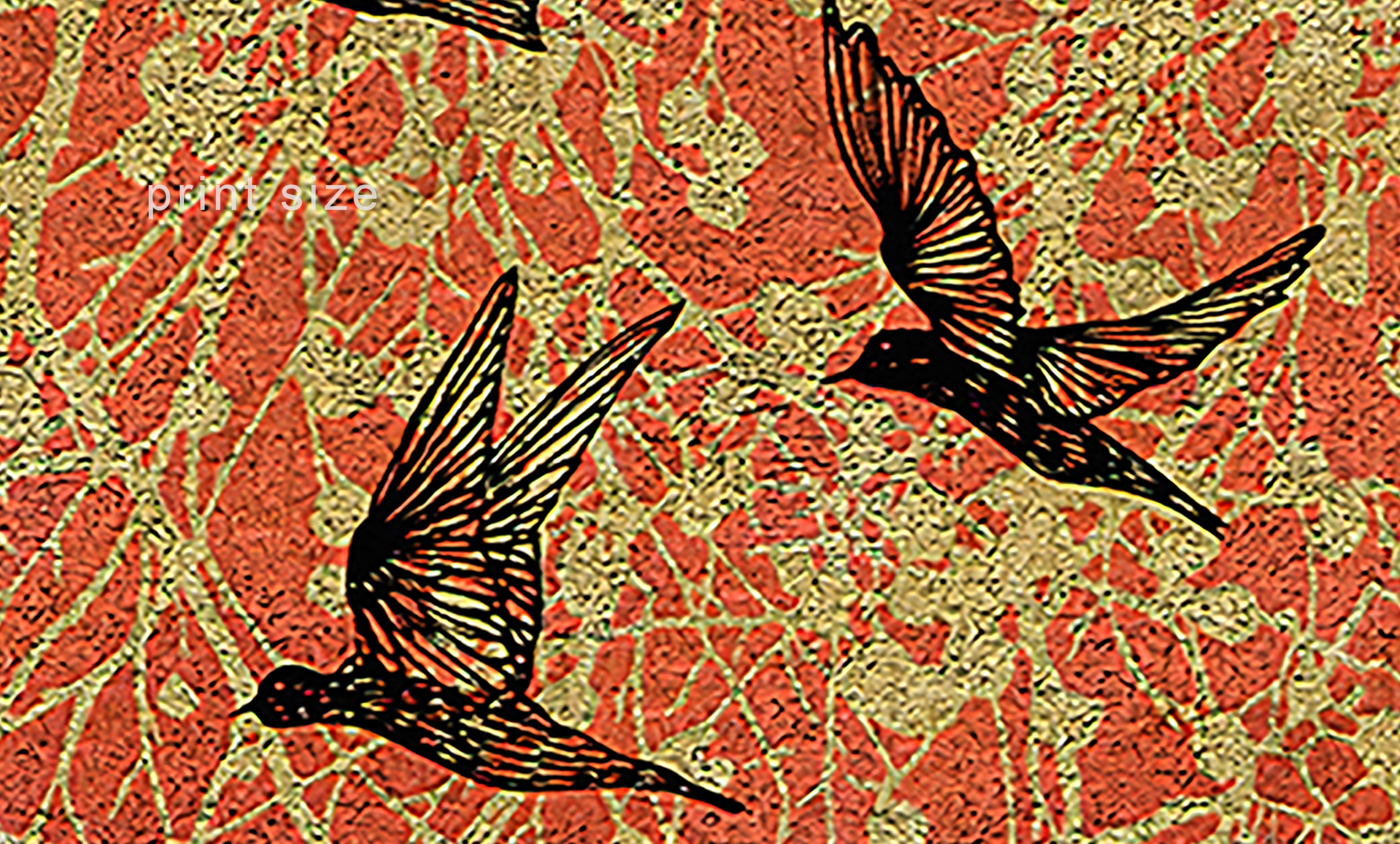 3D Wallpaper Birds Flower Antique Wallpaper Non-woven - Etsy