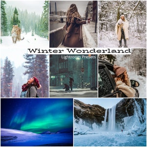 Winter Wonderland Presets for Mobile & Desktop, Winter Snow Presets, Christmas Presets, Blogger Preset, Winter Mobile Presets
