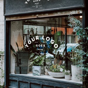 Shop Window Mockup PSD