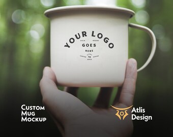 Custom Mug Mockup PSD, Cup Template (Digital Download)