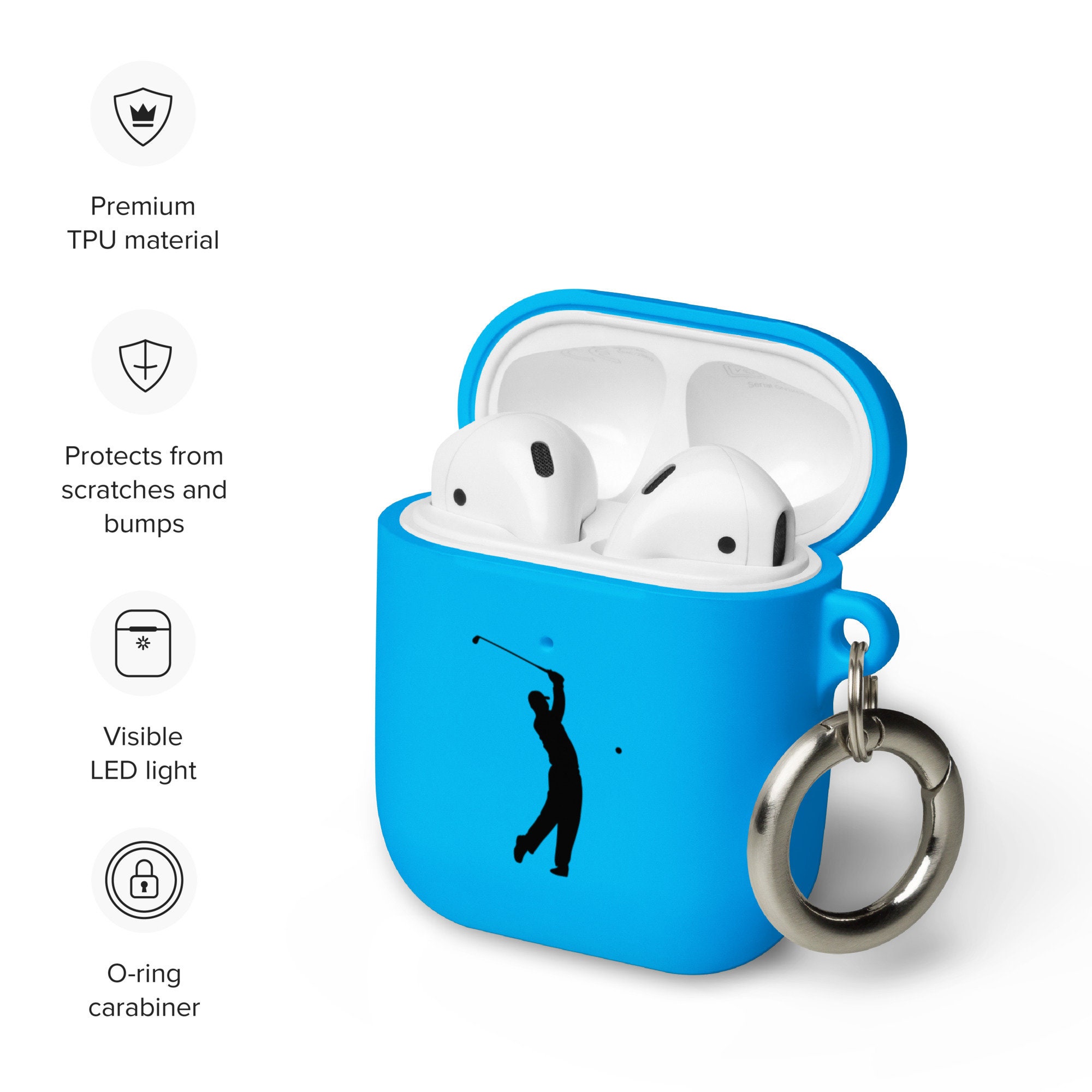 Golf Golfer Airpods Case Gen 1 Gen 2 Etsy