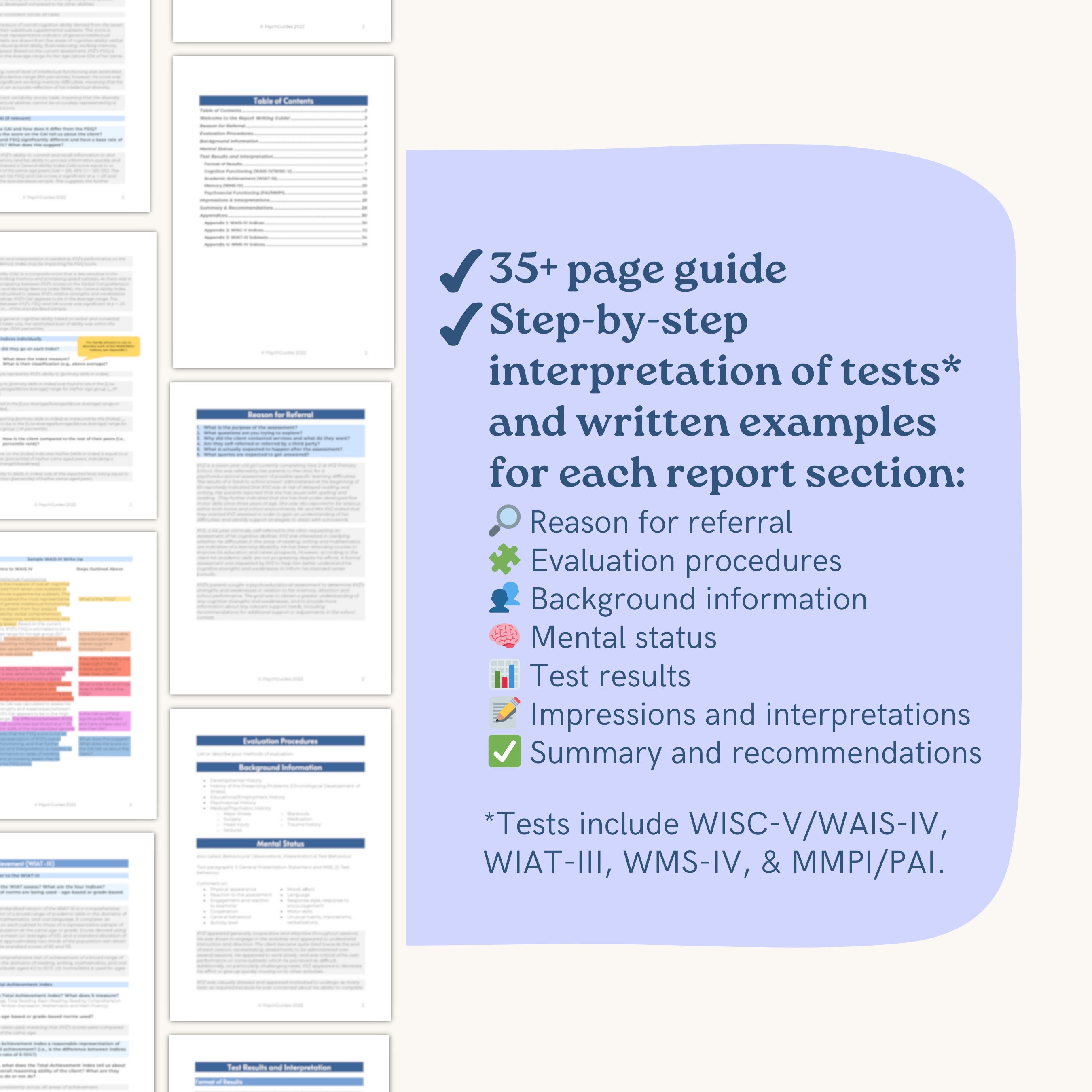Psychoeducational Report Template - Colomboalumni.org