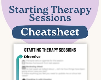 セラピーセッションを開始するためのチートシート - セラピーを簡単に開始したい臨床医のための完璧なガイド!