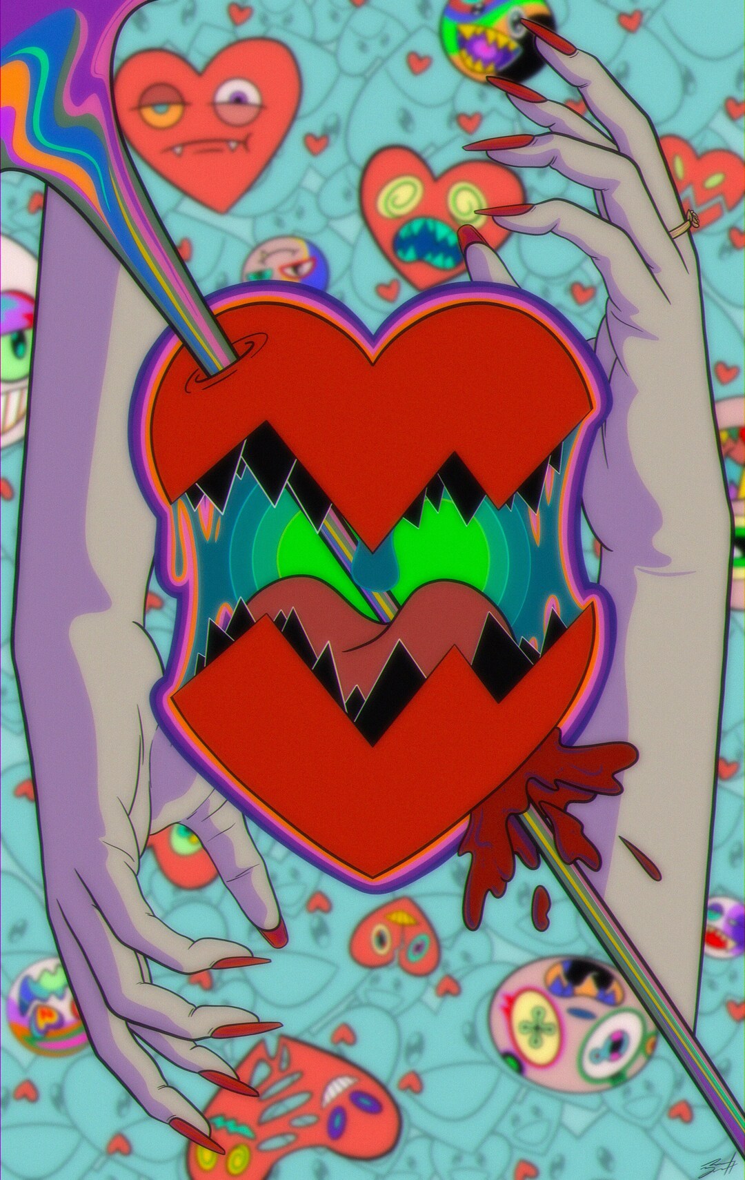 Heart Break Wallpaper - Etsy