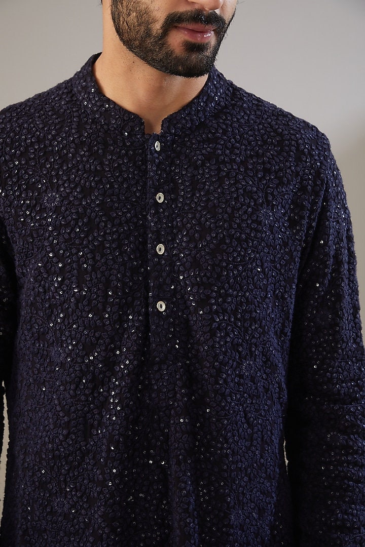Mens Chikankari Kurta | Stylish Mens Kurta with Premium Rayon