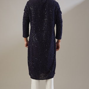 Men's Chikankari Embroidered Kurta Pyjama Set