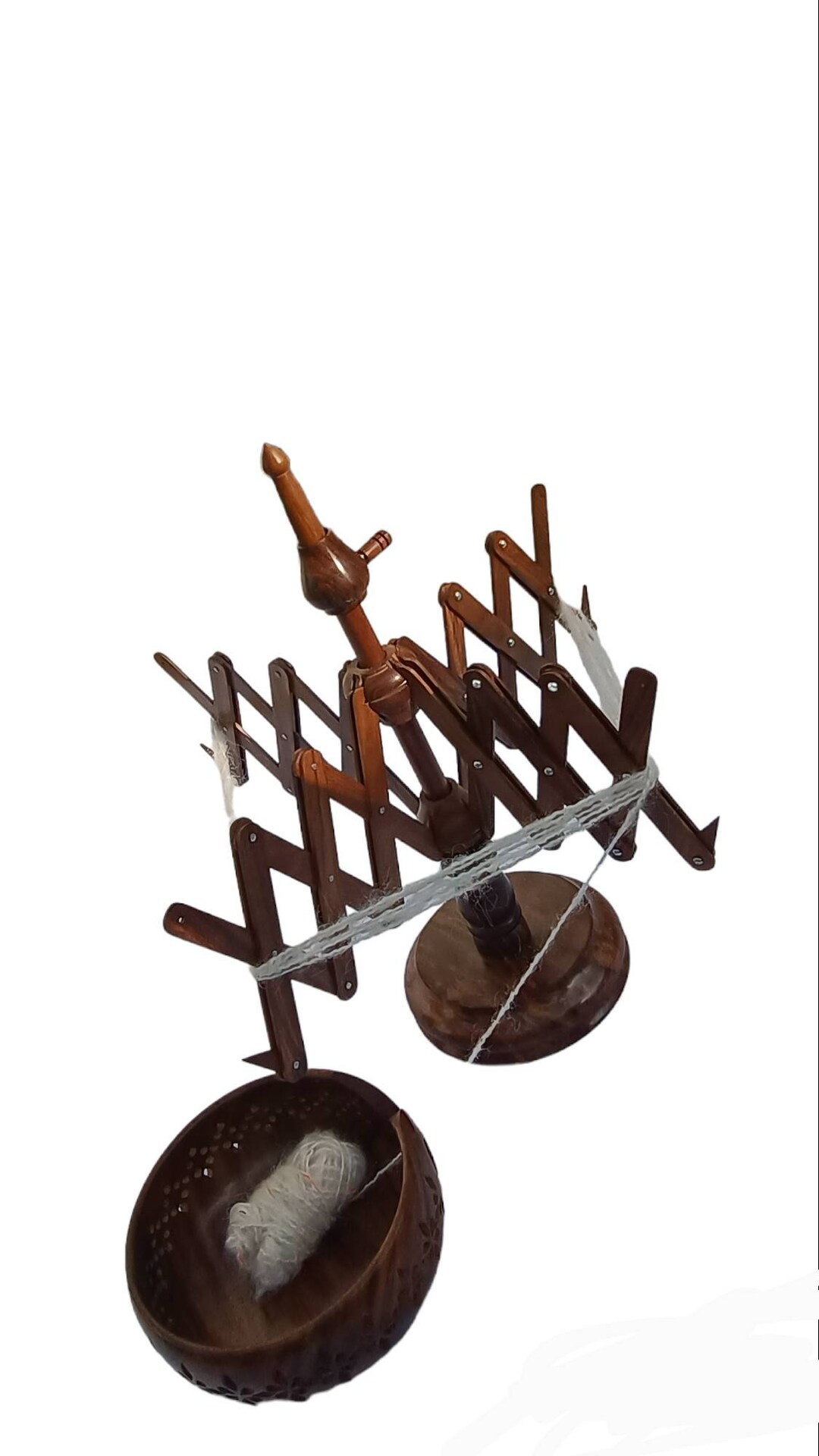 Swift Yarn Winder Table Top Solid Wooden Handmade Winder Sheesham Wood ...
