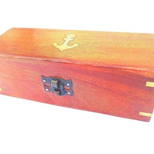 Handcrafted Sheesham Wood Desk Box: Stationary Organizer