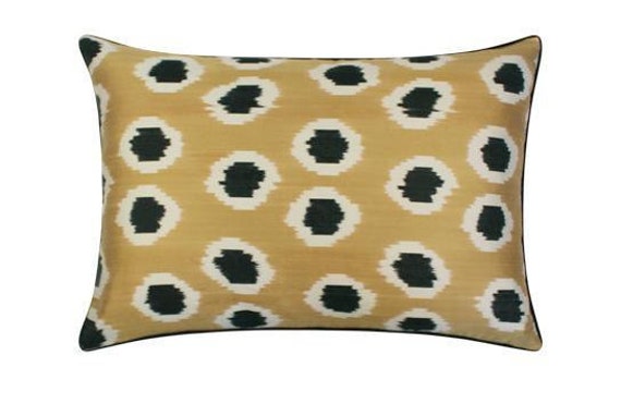 Coussin Double Soie Ikat - 40x60