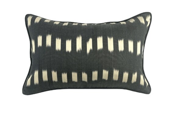 Coussin Double Soie Ikat - 40x60 -