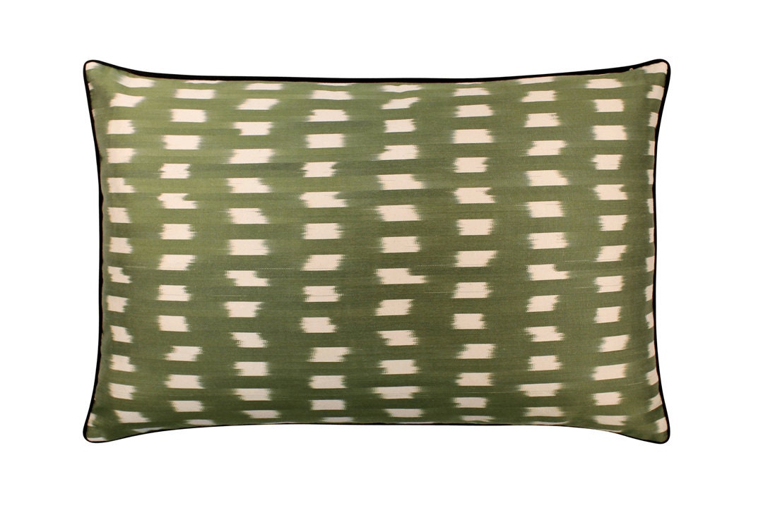 Coussin Double Soie Ikat - 40x60