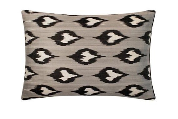 Coussin Double Soie Ikat - 25x40