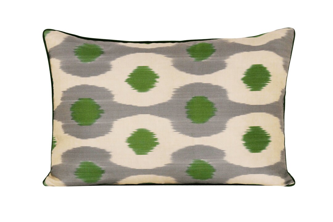 Coussin Double Soie Ikat - 40x60