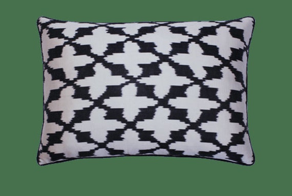 Coussin Double Soie Ikat - 40x60