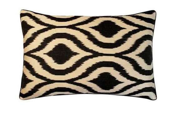 Coussin Double Soie Ikat - 40x60