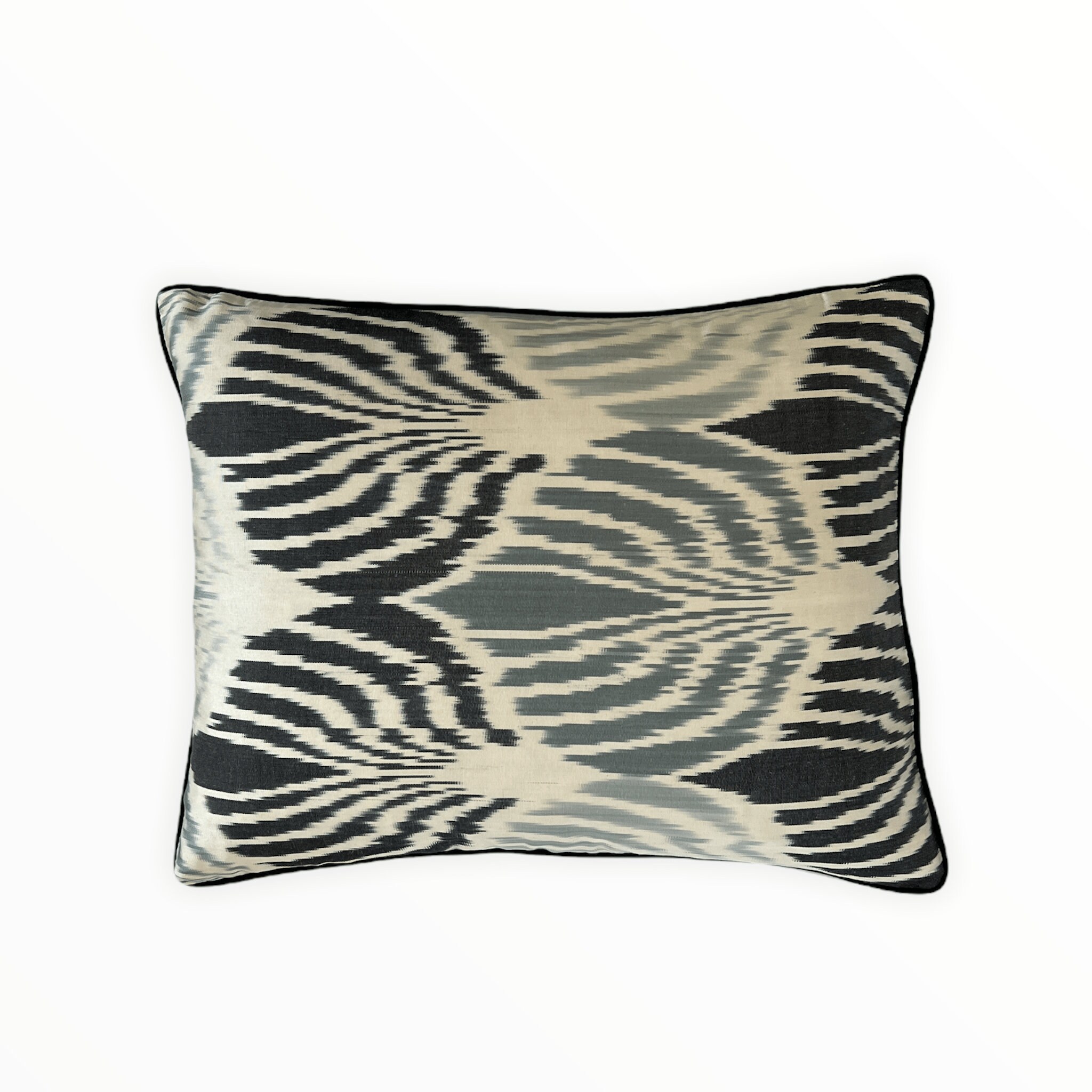 Coussin Double Soie Ikat - 40x50