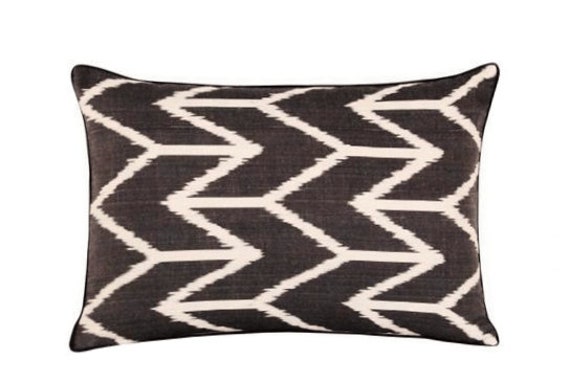 Coussin Double Soie Ikat - 40x60