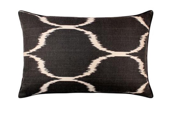 Coussin Double Soie Ikat - 40x60