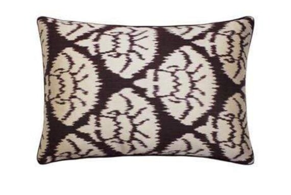 Coussin Double Soie Ikat - 40x60