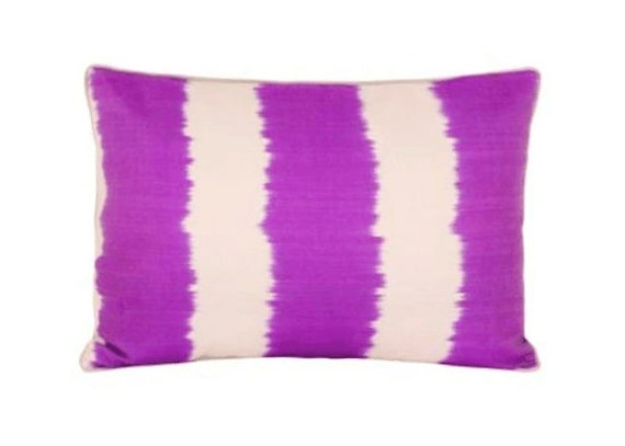 Coussin Double Soie Ikat - 40x60