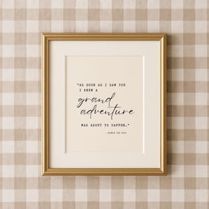Winnie The Pooh Adventure, Nursery Room Decor, Digital Download, Winnie Pooh Nursery, Nursery Wall Art, Minimalist Nursery, Kids Room Decor