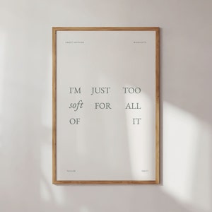 Sweet Nothing | Digital Lyric Poster | Girly Gift | Fast Gift | Minimalist Art | Dorm Art | Cottagecore Art