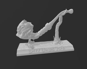 サイコ様のオーダー (davy jones pipe) Davy Jones Pipe Kraken Holder Display Cosplay STL - Etsy