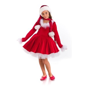Traje de santa claus para mujer falda y blusa sale