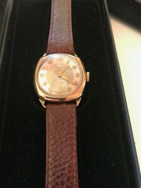 Rare Vintage Vertex 1940s 9ct Gold Men/gents Mechanical Watch | Etsy