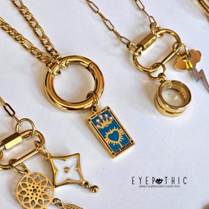 Charm plaqué or : bijoux DIY collier et boucle d'oreille