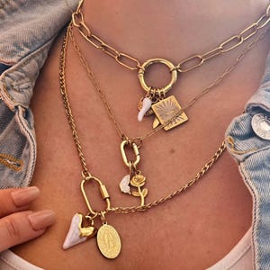 Custom Carabiner Charm Necklace Design Your Own Personalized Jewelry Multi Charm Gift Set