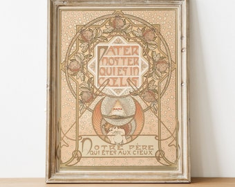 Art Nouveau Wall Art - Alphonse Maria Mucha - Printable Wall Art - DIGITAL DOWNLOAD