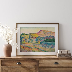 Henri Edmond Cross Print, French Landscape Painting, Mid Century Modern Wall Art, Home Decor, Digital Art , INSTANT DOWNLOAD
