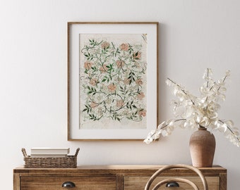 Arte de pared moderno de mediados de siglo - Arte de pared Art Nouveau - Impresión de William Morris - DESCARGA DIGITAL