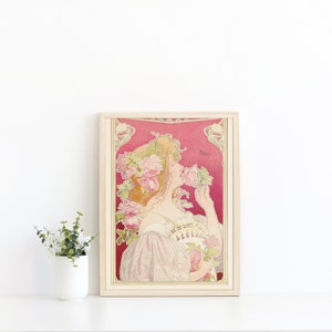 Art Nouveau Print - Alphonse Mucha Print - Wall Art - Art Prints Download