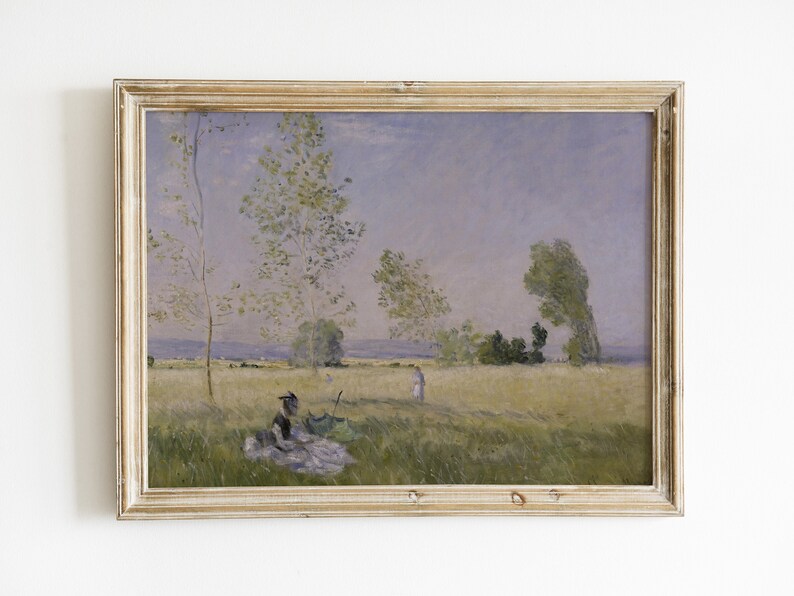 Vintage French Country Cottage Wall Art Landscape Set of 4 Etsy