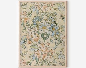 Alphonse Mucha Print - Art Nouveau Print - Art Nouveau Wall art - INSTANT DOWNLOAD