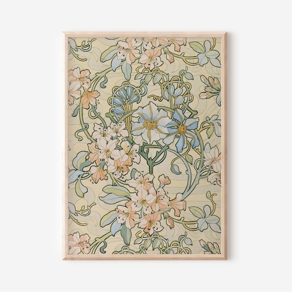 Alphonse Mucha Print - Art Nouveau Print - Art Nouveau Wall art - INSTANT DOWNLOAD