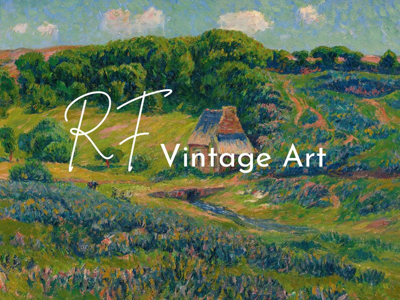 Vintage Country Wall Art Printable Garden Painting Etsy