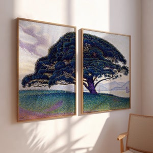 2 pieces Art , Oak Tree Wall Decor , Set of 2 Prints, Tree Of Life, Tree Wall Art, Tree Landscape Print , Angel Oak Tree , Home Gift