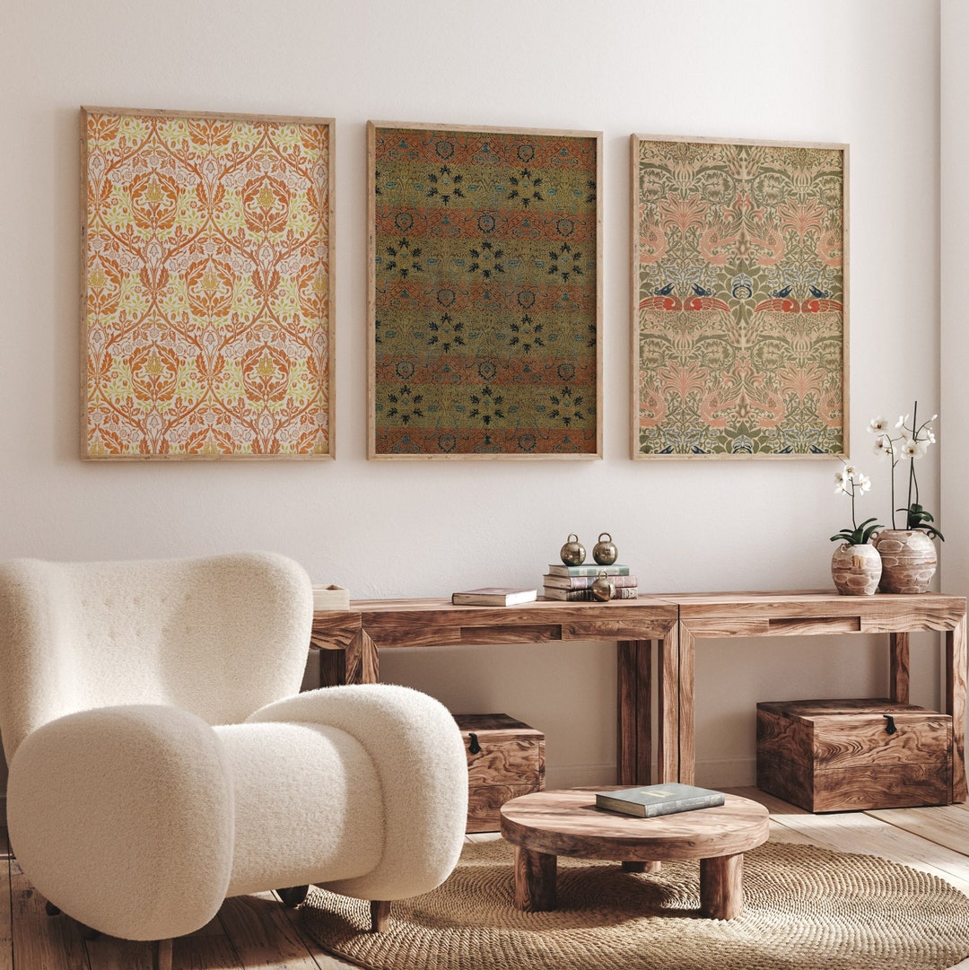 William Morris Print Set of 3 Posters - Art Nouveau Wall Art Digital ...
