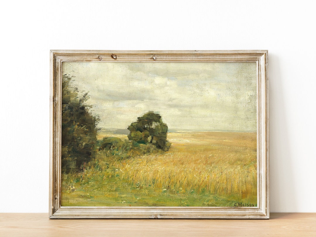 French Country Wall Art - French Art Cottage Landscape Print | French