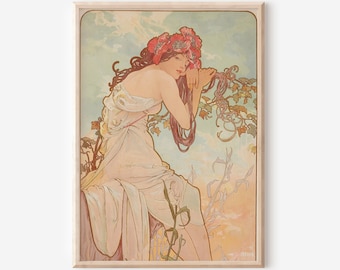 Art Nouveau Wall Art - Alphonse Mucha - Vintage posters Printable Wall Art - INSTANT DOWNLOAD