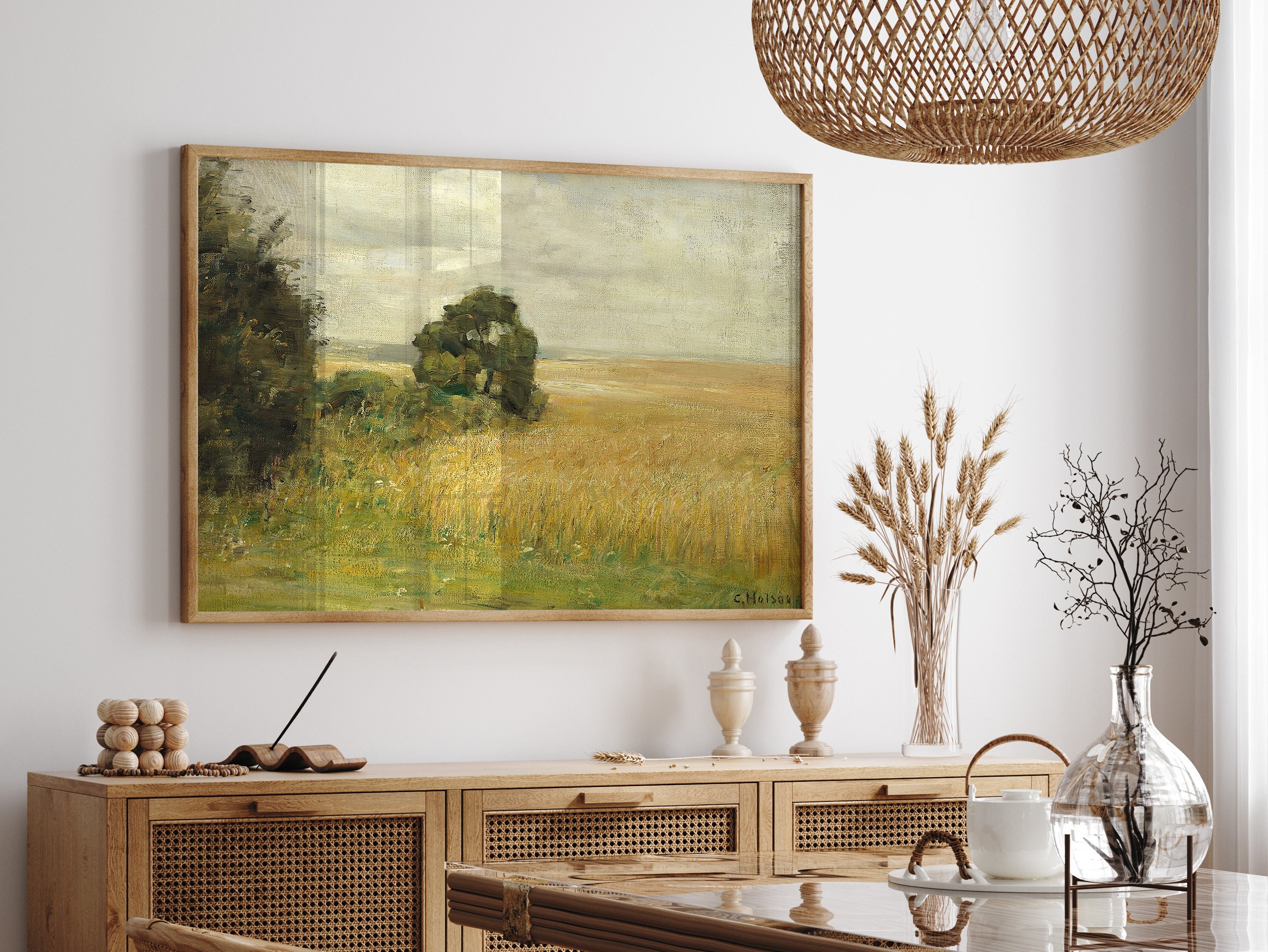 French Country Wall Art - French Art Cottage Landscape Print | French ...