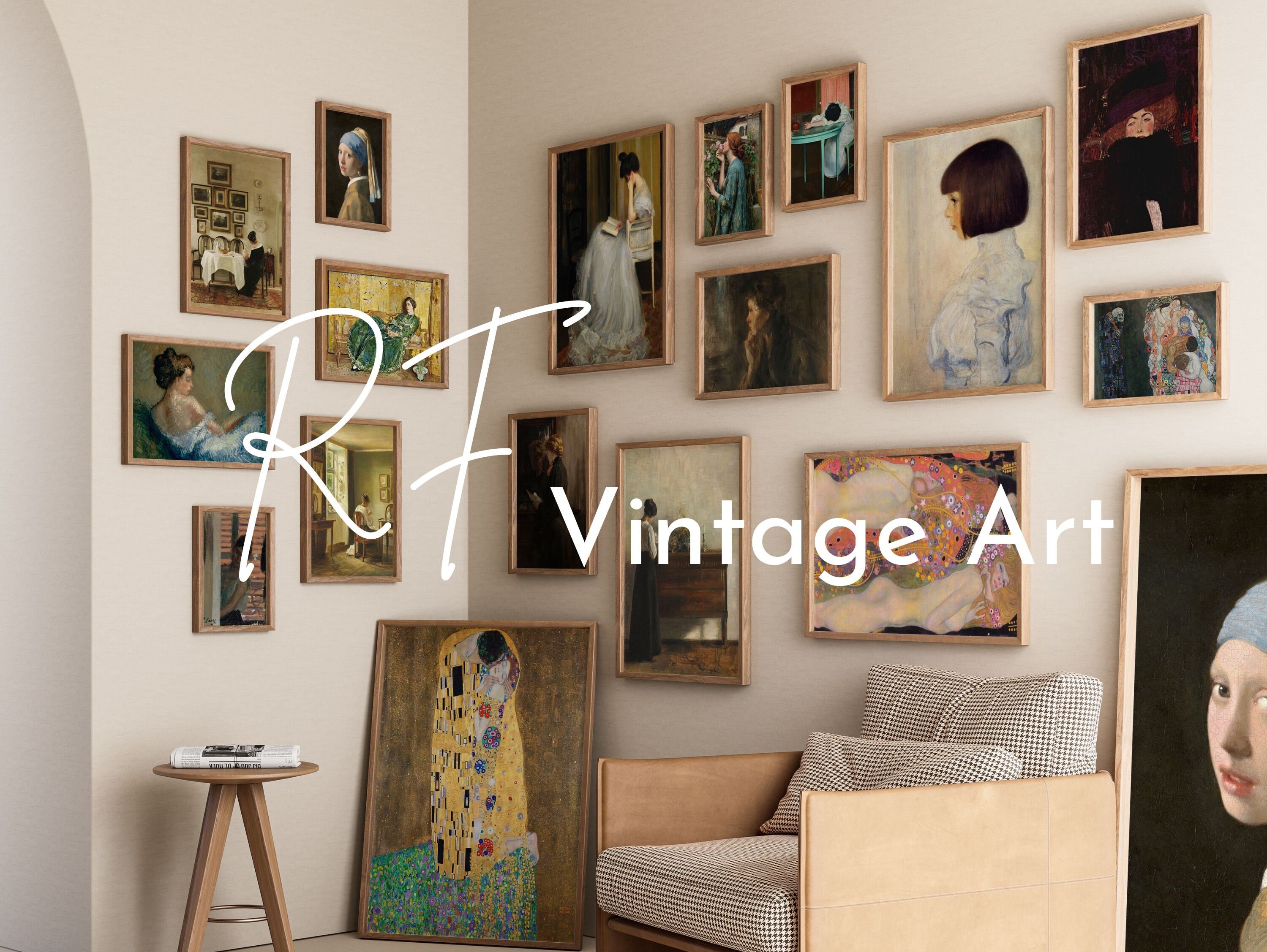 Gallery Wall Set 50 Printable Vintage Art Prints for Home Decor Gallery ...